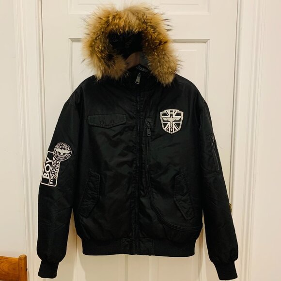 Boy London Down Bomber Jacket Size Medium - Picture 1 of 10